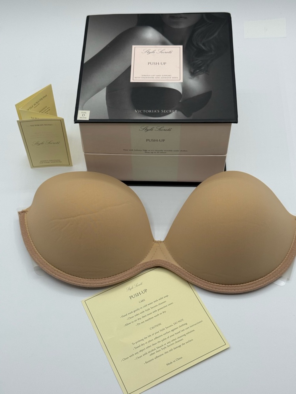 Victoria’s Secret Style Secrets Push-Up Strapless Adhesive Bra Nude